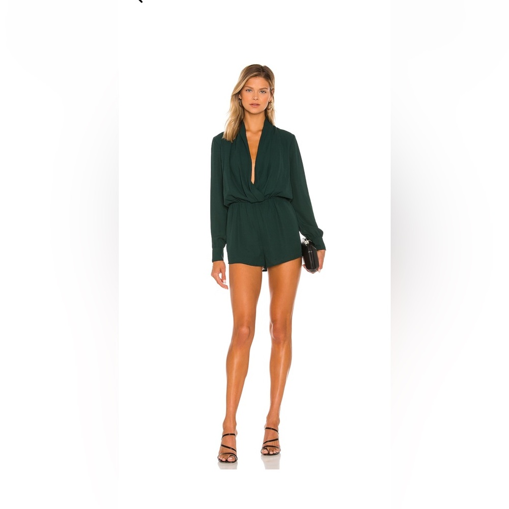 Kaycie Drape Neck Romper by Superdown
